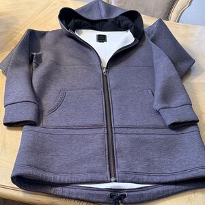 Men's Gray Zip-Up Hoodie Jacket
